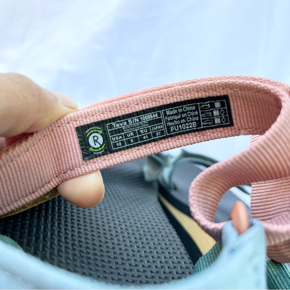 TEVA | FLATFORM UNIVERSAL STRAPPED SANDAL IN LIGHT MULTI COLOR SIZE 10 - Picture 5 of 6